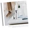 PRETYZOOM 2pcs Men Razor Stand with Sturdy Aluminum Alloy Base Non-slip Bathroom Shaving Brush Holder for Organized Countertop Wear-resistant and Clean Design view 4