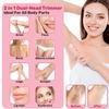 Smopgn Dermave Bikini Shaver, Bikini Trimmer for Women, 2 in 1 Dual Head Painless Electric Razors for Silk Skin, Cordless & Waterproof Electric Trimmer for Women, Pink view 3