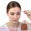 12 PCS Small Eyebrow Razors, T Shape Facial Razor Microblades Facial Hair Removal Eye Brow Razors with Protective Cover Mini Face Shavers for Peach Fuzz and Fine Hair view 4