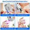 3-in-1 Electric Nail Clipper-3 Speed Adjustable Smart Nail Clippers for Seniors-USB Rechargeable Fingernail Clipper with LED Light,with Nail Scraps Storage for Thick Toenails,Adult,Seniors view 4