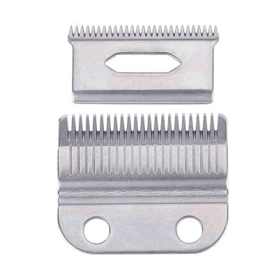 2pcs Clippers Blades Replacement Precision 2 Holes Adjustable Hair Trimmer Parts Stainless Steel