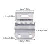 2pcs Clippers Blades Replacement Precision 2 Holes Adjustable Hair Trimmer Parts Stainless Steel view 4