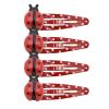 4PCS Ladybug Shaped Nonslip Hair Barrettes - Women Girls Hair Clips for Casual Formal Festival view 1