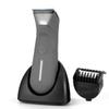 Voukad Manscape for Men, Groin Trimmer for Men and Women, Body Hair Trimmer and Ball Trimmer with Light, Pubic Hair Shaver, Manscaper Kit, 7 Precisions, Waterproof Wet/Dry Grooming (Grey) view 1