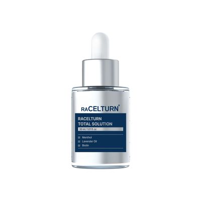 RACELTURN Total Solution - Nail & Toenail Supplement, Advanced Formula for Stronger, Healthier Nails & Cuticles, Biotin, Hyaluronic, D-Panthenol Complex, Support Nail Repair, 1.01 Fl Oz