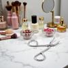 2Pcs Silver Eyebrow Scissors,Elbow Pliers Clip Scissors,Flat Tip Hair Plucker Removal Tweezers,Stainless Steel view 2