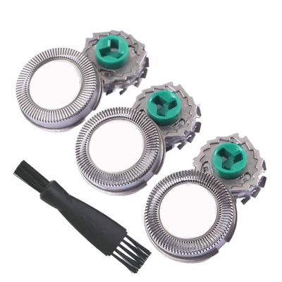 3pcs HQ64 Replacement Shaver Head Compatible For Philips Norelco AT750 AT890 PT860 PT860 PT866 AT798 PT721 PT722 PT720 PT725 Clean