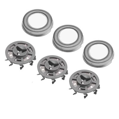 3Pcs Electronic Shaver Head Replacement Blades Compatible For Philips Norelco SH30 SH50 52 Series 1000 2000 S1020 S1050 S1060 Clean