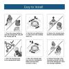 Replacement Heads Compatible For Philips Norelco Series 5000 (S5xxx) Electric Shaver All Models Such As S5252 S5270 S5271 More,Clean view 4