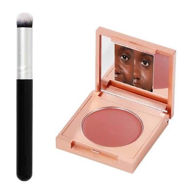 Colored Clay Cc Undereye Corrector,Under Eye Brightener with Brush,Eye Concealer,Undereye Color Corrector for Dark Circles,Clay Neutralizing Makeup Under Eye Hydrating Concealer (Red)