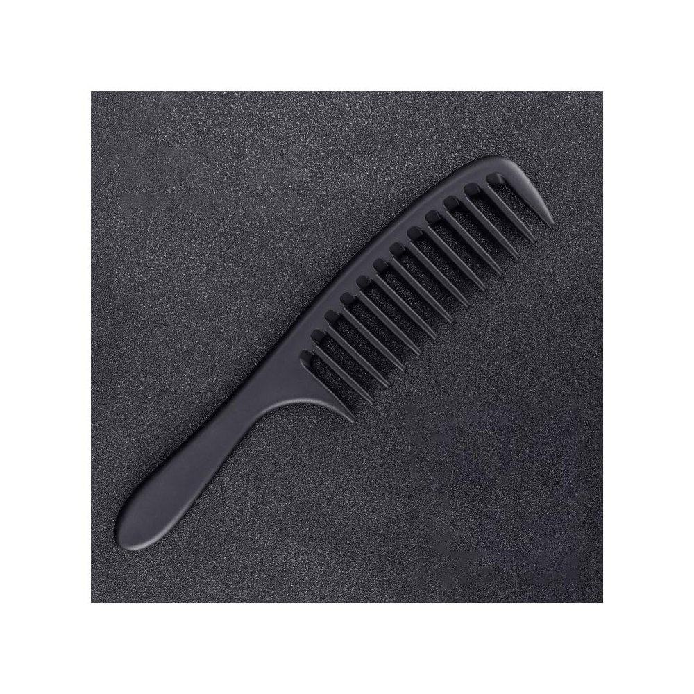 Barber Comb 2PC Wide-Tooth Tail Comb For Home Use Anti-Static Hair Care Tool Suitable For Curly And Permed Large-Tooth Salon Haircutting Unisex