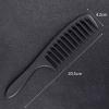 Barber Comb 2PC Wide-Tooth Tail Comb For Home Use Anti-Static Hair Care Tool Suitable For Curly And Permed Large-Tooth Salon Haircutting Unisex view 2