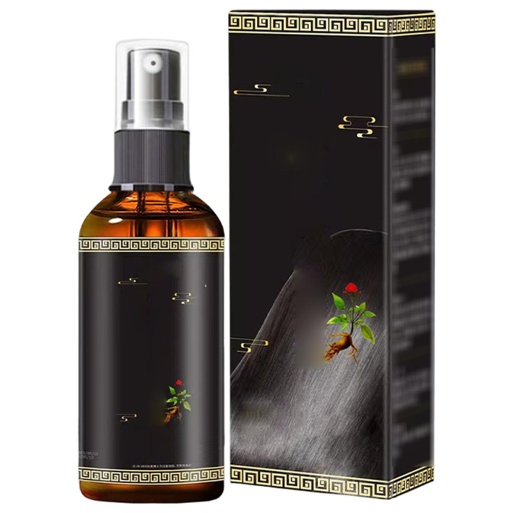 Hair Growth Spray Strengthen & Restore Scalp Health Saffron Hair Blackening Spray Organic Hairspray for Men Women, 100ml, Herbal Essence