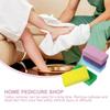 Cabilock 10pcs Pumice Stone Foot Callus Scrubber for Hard Skin Removal Ergonomic Pedicure Stone for Heels Hands Elbows Comfortable Grip Massage Tool Suitable for Dry and Wet Use view 3