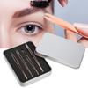 4pcs Eyebrow Tweezer Rose Gold Stainless Steel Hair Beauty Slanted Puller Removal Eyelash Eye Brow Clip Makeup Tool view 2