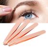 4pcs Eyebrow Tweezer Rose Gold Stainless Steel Hair Beauty Slanted Puller Removal Eyelash Eye Brow Clip Makeup Tool view 3