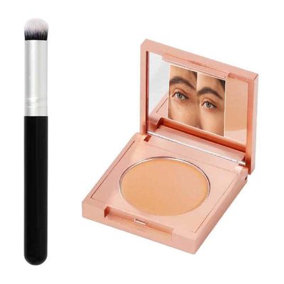 Colored Clay Cc Undereye Corrector,Under Eye Brightener with Brush,Eye Concealer,Undereye Color Corrector for Dark Circles,Clay Neutralizing Makeup Under Eye Hydrating Concealer (Natural)