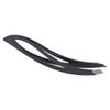 Black Eyebrow Tweezers Professional Stainless Steel Slanted Flat Point Tip Hair Removal Eye Brow view 3