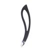 Black Eyebrow Tweezers Professional Stainless Steel Slanted Flat Point Tip Hair Removal Eye Brow view 4