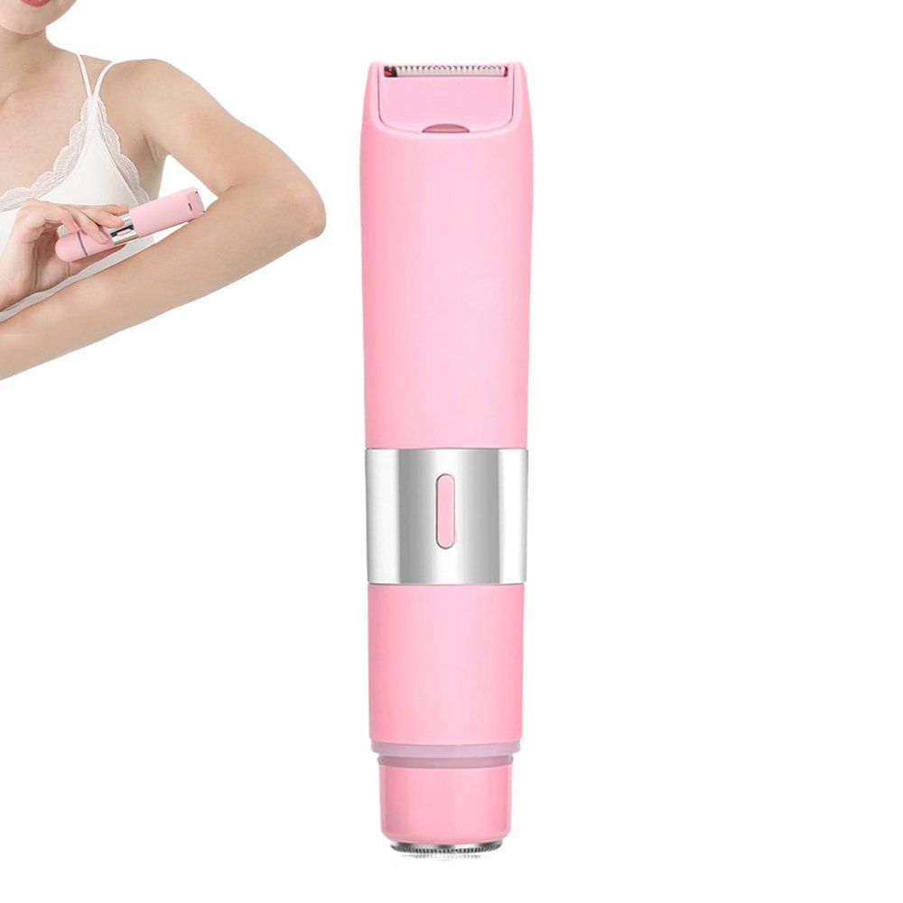 Bikini Trimmer for Women - 400mA Blade Shaving Device, 15.5x3cm Wet Dry Grooming Tool | Rechargeable Portable Electric Hair Remover, Smooth Skin Precision Trimming System for Face, Legs, Home, Travel