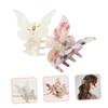 PAMINGONO 2pcs Butterfly Hair Claw Clips Lightweight Hair Jaw Clips for Women and Daily Beauty Routine view 2