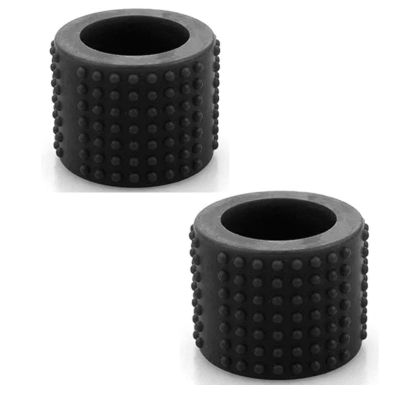 2Pcs Black Food-Grade Silicone Tattoo Grip Cover - Dia 25x30mm Professional Tattoo Pen Sleeve | Non-Slip Grip Accessories for Tattoo Artists, Professional Tattoo Supplies (3.7x3cm)