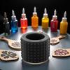 2Pcs Black Food-Grade Silicone Tattoo Grip Cover - Dia 25x30mm Professional Tattoo Pen Sleeve | Non-Slip Grip Accessories for Tattoo Artists, Professional Tattoo Supplies (3.7x3cm) view 3