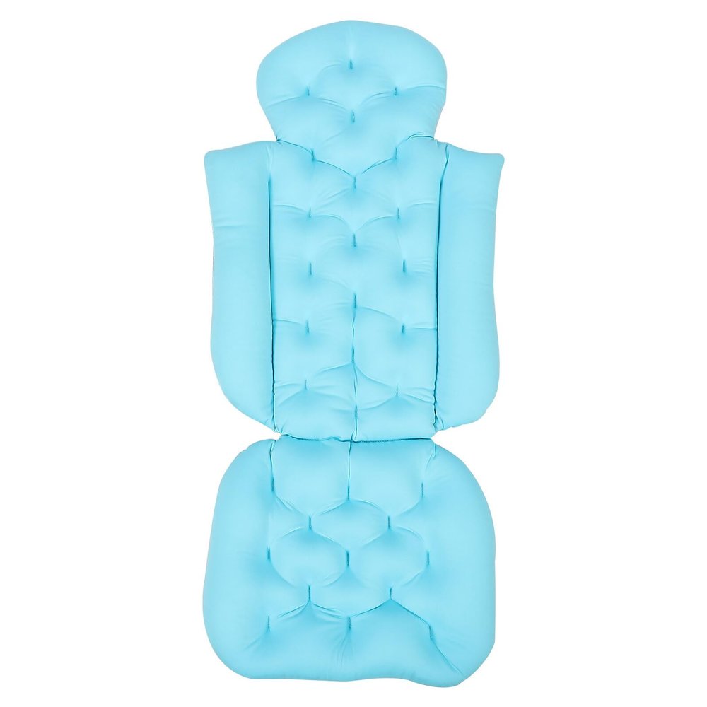 DRESSOOS Ergonomic Adult Bathtub Pillow with Non-Slip Bath Mat Surface Comfortable Mesh Cushion for Neck and Back Support Anti-Slip Tub Cushion for Bathing Relaxation and Multi-Scenario Use