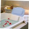 CTIRCHIU 2Pcs Bathtub Pillows with Strong Suction Cups for Head Neck Shoulder Support Comfortable Bath Cushions for Spa Home Use Blue and White view 3