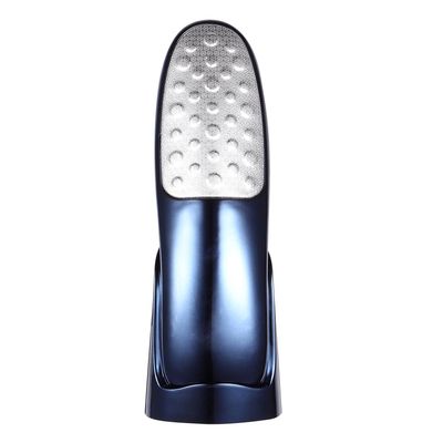 COMPUKAS Double-Sided Foot Scrubber Callus Remover with Ergonomic Handle Portable Pedicure Tool for Dead Skin and Thick Skin Removal Foot File with Stand for Smooth Heels