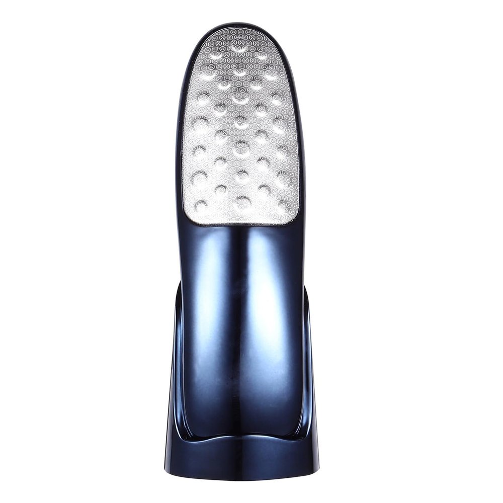 COMPUKAS Double-Sided Foot Scrubber Callus Remover with Ergonomic Handle Portable Pedicure Tool for Dead Skin and Thick Skin Removal Foot File with Stand for Smooth Heels