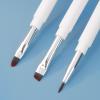 Eyebrow Brush With Soft Bristles For Natural Makeup Looks Double Ended Eyeliners Lip Cosmetic Brushes Travel view 3