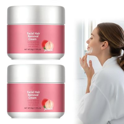Facial Hair Removal Cream, 2026 Updated Facial Hair Removal for Women and Men, Professional Depilatory Cream for Face, Upper Lip, Chin, Smooth Skin, Moisturizing (2)