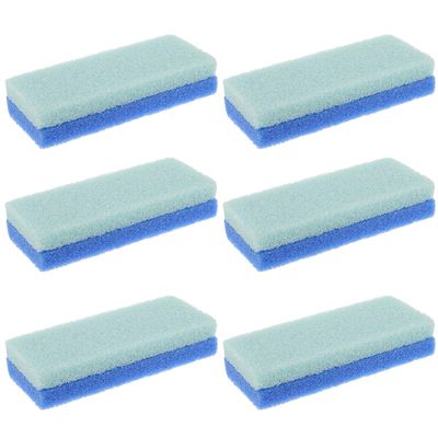 OKUMEYR 6pcs Foot Pumice Stone for Gentle Exfoliation and Callus Removal PU Foot Scrubber Blocks for Shower Spa for Dead Skin Removal and Relaxing Massage Suitable for Home Travel Use