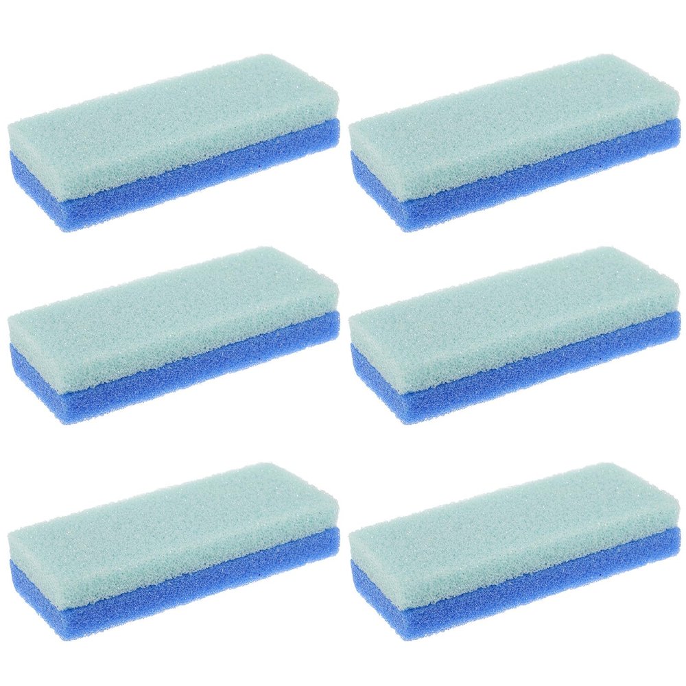 OKUMEYR 6pcs Foot Pumice Stone for Gentle Exfoliation and Callus Removal PU Foot Scrubber Blocks for Shower Spa for Dead Skin Removal and Relaxing Massage Suitable for Home Travel Use