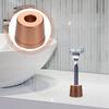 HOMOCONO Aluminum Safety Razor Stand with Wear-resistant Slip-resistant Base for Manual Shavers Portable Razor Holder in Rose Gold Keeps Bathroom Organized and Extends Shaving Tool Life view 3