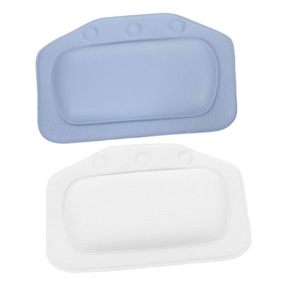 Anneome 2Pcs Bathroom Bath Pillows with Suction Cup Design Soft Breathable Bathtub Pillows for Head Neck Support Home Spa Cushion for Family Hotel Beauty Salon Use