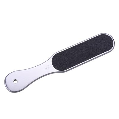 ADOCARN Large Stainless Steel Foot File with Coarse and Fine Sandpapers Pedicure Callus Remover Tool for Wet and Dry Feet for Cracked Heels and Hard Skin Maintenance