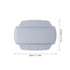 Cabilock Ergonomic Bathtub Pillow with Strong Suction Cups for Neck and Head Support Comfortable PVC Foam Tub Cushion Easy to Clean Bath Pillow for Soaking Relaxation Medium Light Blue view 2