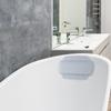 Cabilock Ergonomic Bathtub Pillow with Strong Suction Cups for Neck and Head Support Comfortable PVC Foam Tub Cushion Easy to Clean Bath Pillow for Soaking Relaxation Medium Light Blue view 4