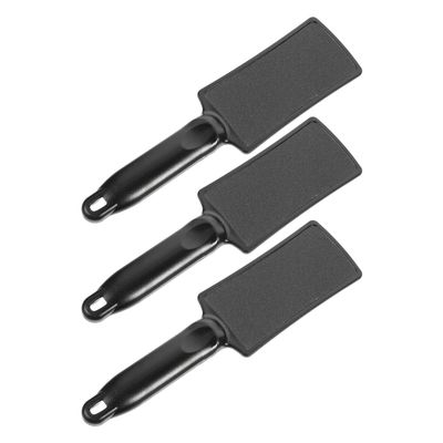 BCOATH 3pcs Double-Sided Foot Files Pedicure Care Accessory Exfoliating Scrub Rasp for Callus Removal and Smooth Feet with Comfortable Handle Suitable for Dry and Moist Skin