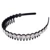 Ipetboom Non-slip White Hair Band Headwrap with Teeth for Women Stylish Anti-slip Headband for Face Washing Spa Makeup Party Accessories view 1