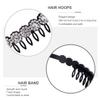 Ipetboom Non-slip White Hair Band Headwrap with Teeth for Women Stylish Anti-slip Headband for Face Washing Spa Makeup Party Accessories view 4