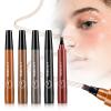 2026 New Microblading Eyebrow Pencil, 3D Waterproof 4-Tip Magic Eyebrow Pencil, Natural Makeup Long-Lasting Fine Stroke Magic Eyebrow Pen (Color All) view 1
