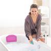 HOMOCONO Soft Padded Spa Bath Pillow Tub Accessory Cushioned Neck and Shoulder Support for Bathtub Relaxation Non-Slip Compact Bath Cushion for Adults and Parents view 4