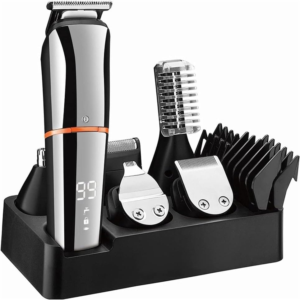 Hair Cutting Tool, Clippers for Men 'Professional with LCD Display, Cordless Quiet Trimmers for Barbers and Stylists with 5 Guide Combs for and Women