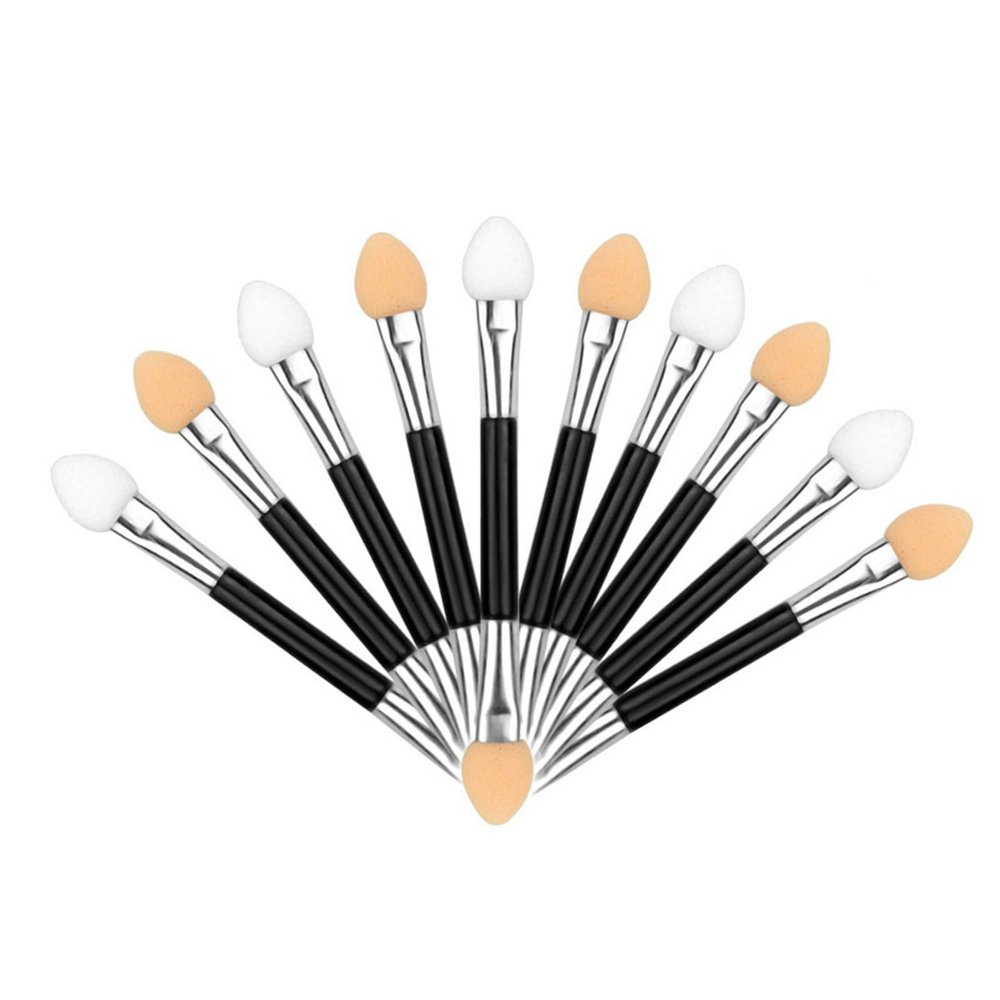 10 Pcs Eyeshadow Brushes Sponge Eyeshadow Applicator Cosmetic Makeup Tool For Lady Women Beauty