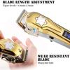 YHNNH Hair Cutting Tool, Clippers 2 Pcs for Men, Cordless Kit & T-Blade Trimmer, Professional Barber Kits with LED Display for Family view 2