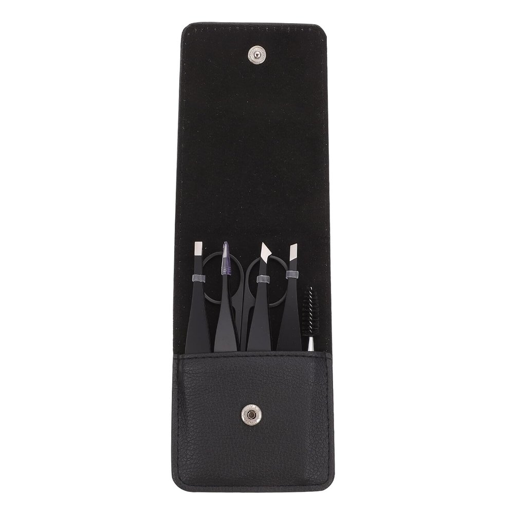 BIUDECO 6Pcs Eyebrow Tweezers Kit Stainless Steel Hair Removal Tools for Women Precision Facial Nose Hair Suitable for Home Travel and Beauty Salon