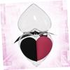 ASAKKURA 1 Box Heart Shape Makeup Sponges Dual Purpose Wet Dry Foundation Blending Puff for Cream Powder Concealer Cosmetic Application Soft Reddish Black Flocking Beauty Eggs view 2